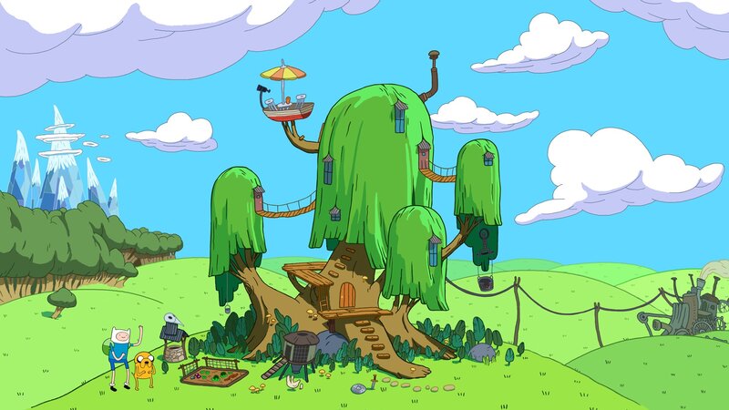 Treehouse in Green Field