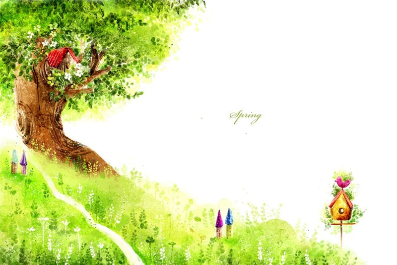 Treehouse in Spring