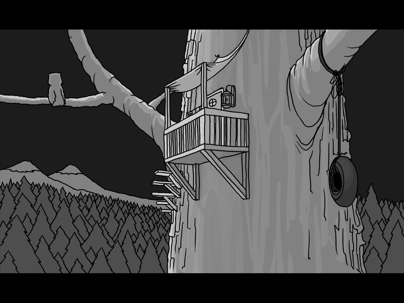 treehouse in the forest