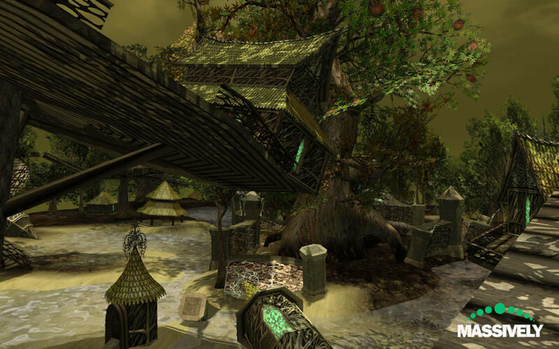 Treehouse Village — Green, Serene, 3d Render