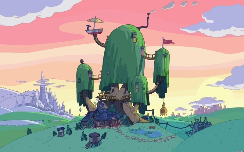 Treehouse Village — Green, Serene