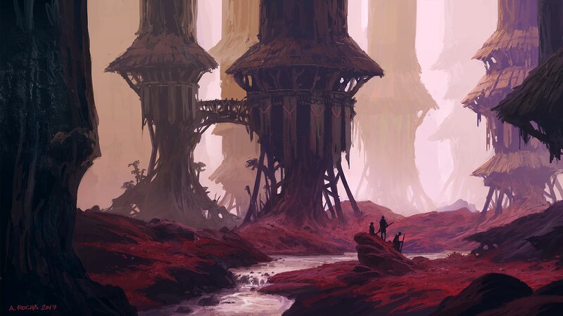 Treehouse Village — Red, Mysterious