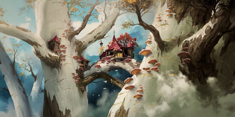 Treehouse Village — White