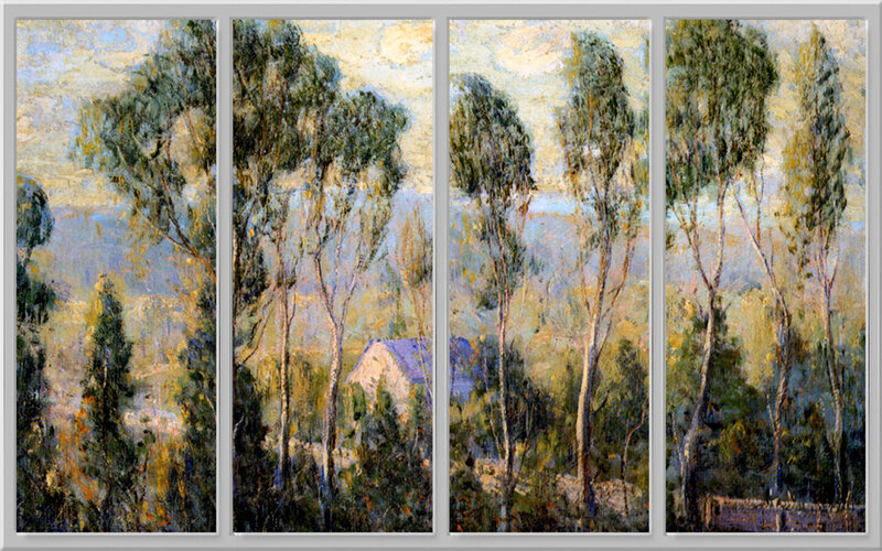 Trees and House Landscape