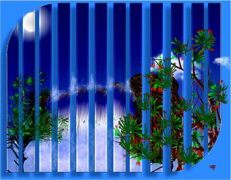 Trees Behind Bars