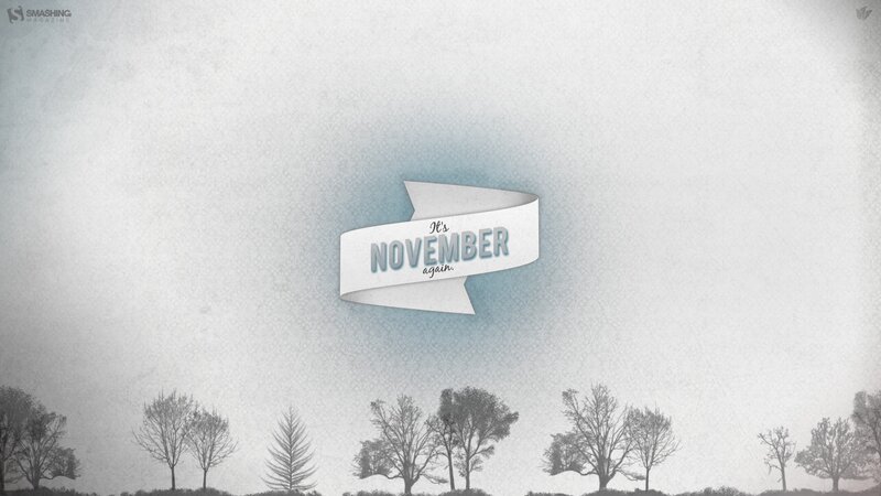 Trees in Fog — Gray
