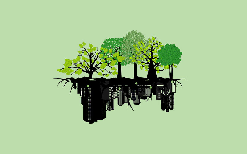trees with city roots