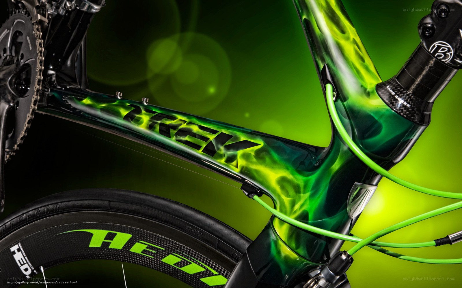 Trek bicycle frame detail