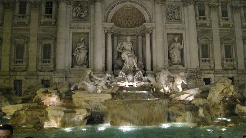 Trevi Fountain at night