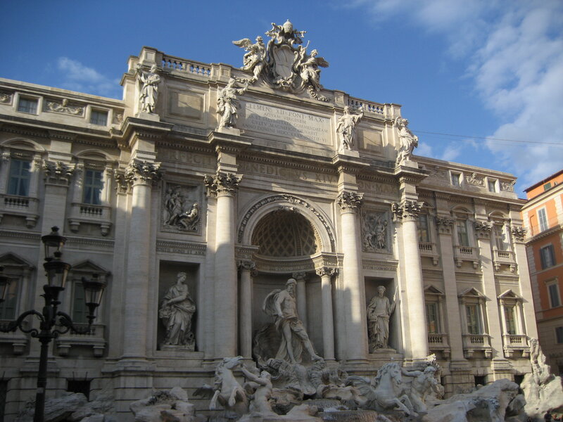 Trevi Fountain Sculptures — White