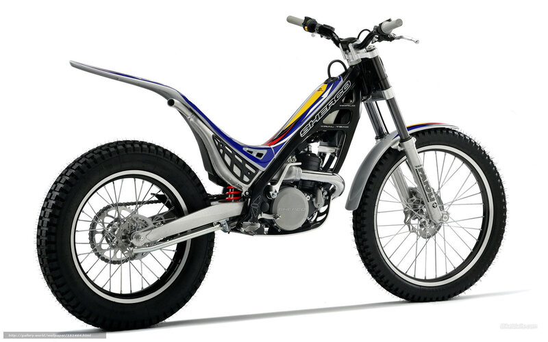 Trial Motorcycle — Black, Neutral