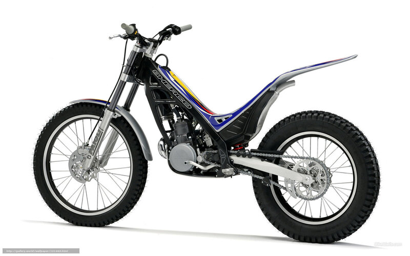 Trial Motorcycle — Black