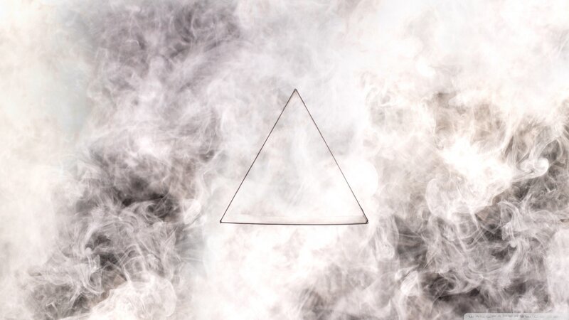 Triangle in Smoke — White