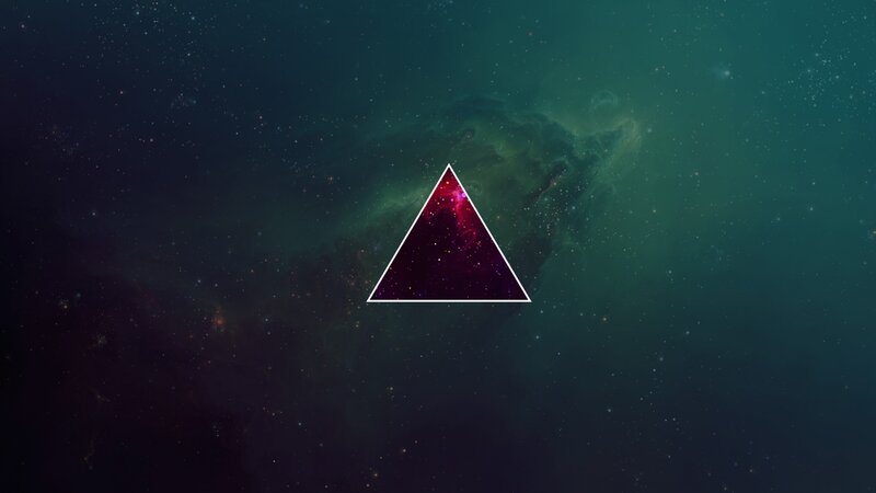 Triangle in Space — Green, Cosmic