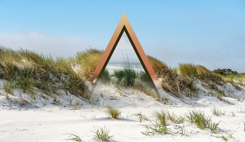 Triangle on Sand Dune