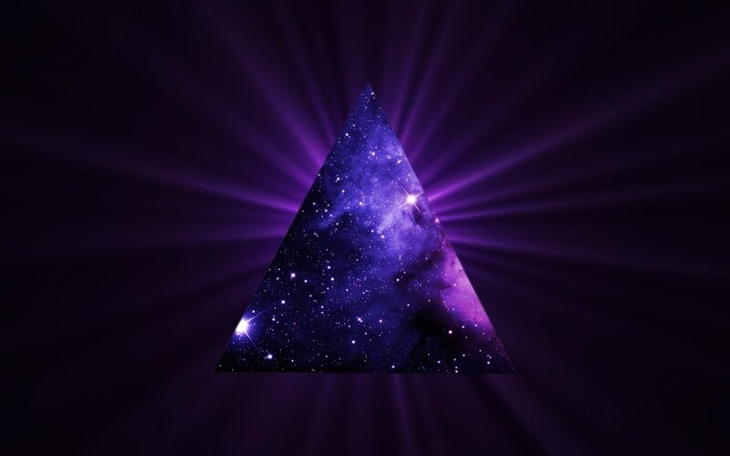 Triangle with Galaxy Inside
