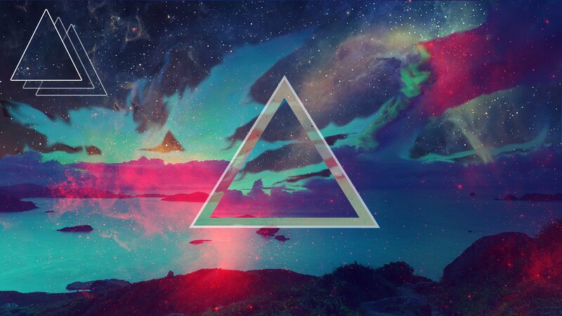 Triangles over Nebula Landscape