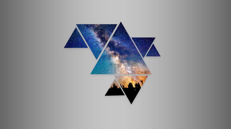Triangles with Galaxy Image