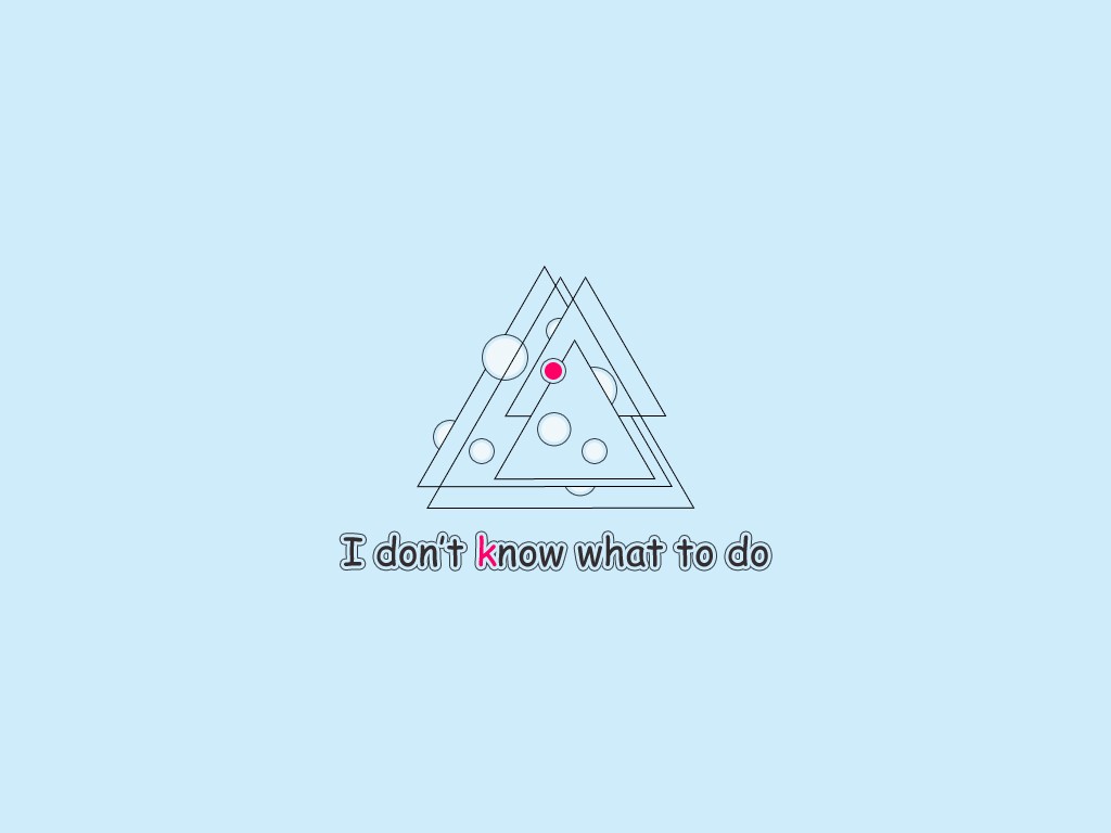 triangles with text