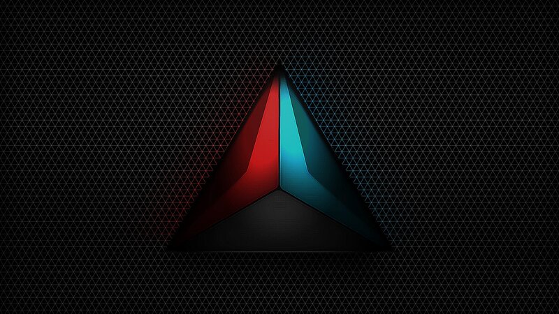 Triangular Logo on Mesh