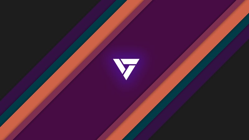 Triangular Logo on Stripes