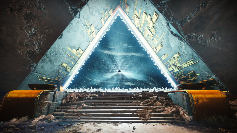 Triangular Portal in Ruins