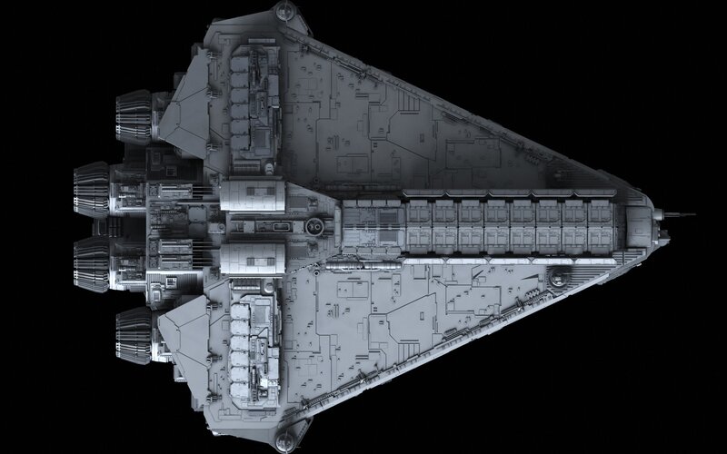 Triangular Spaceship — Gray