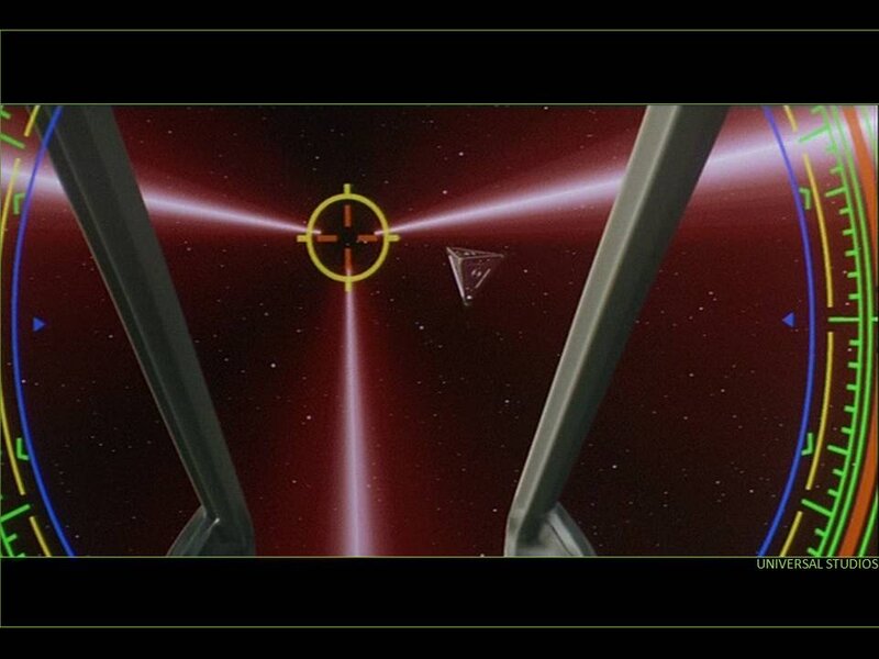 Triangular Spaceship in Space