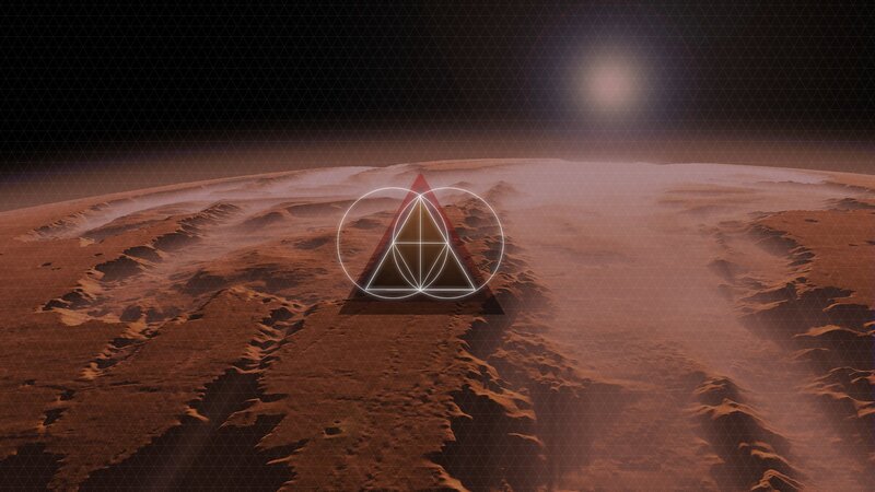Triangular Symbol on Planet