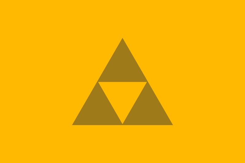 Triangular Symbol on Yellow