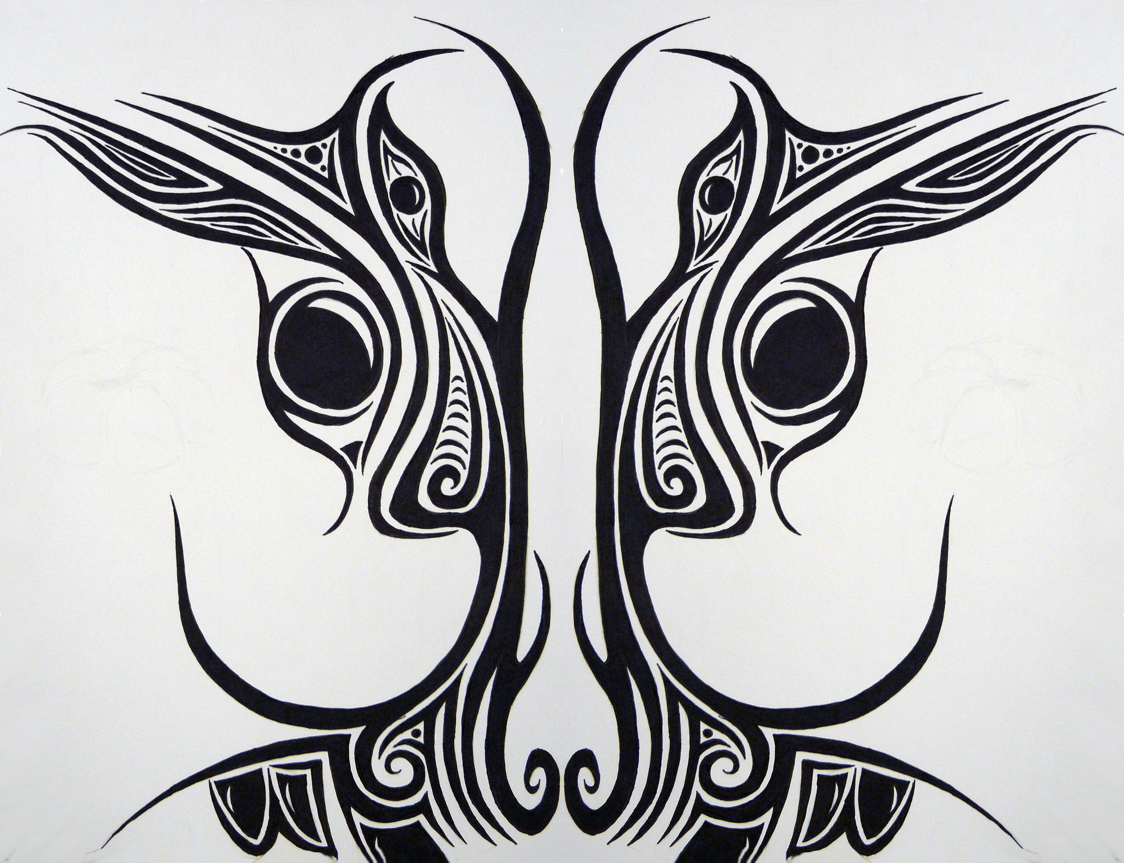 tribal bird design