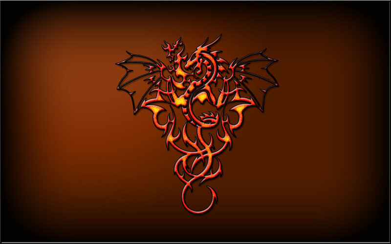 tribal dragon design