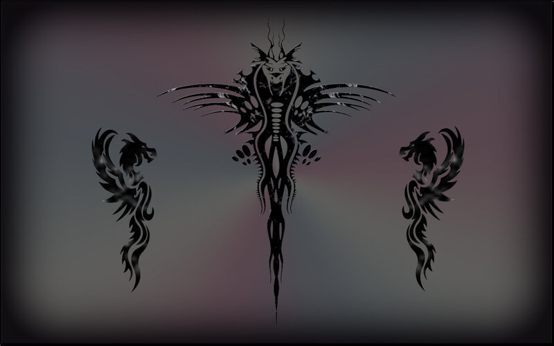 tribal dragon design