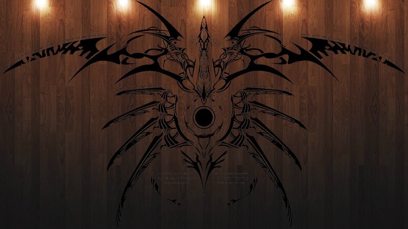 Tribal Dragon Design — Black, Dark