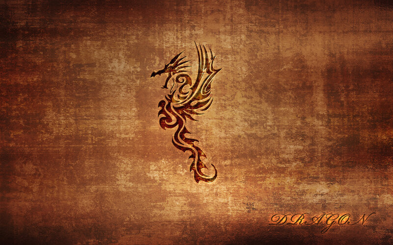 Tribal dragon design