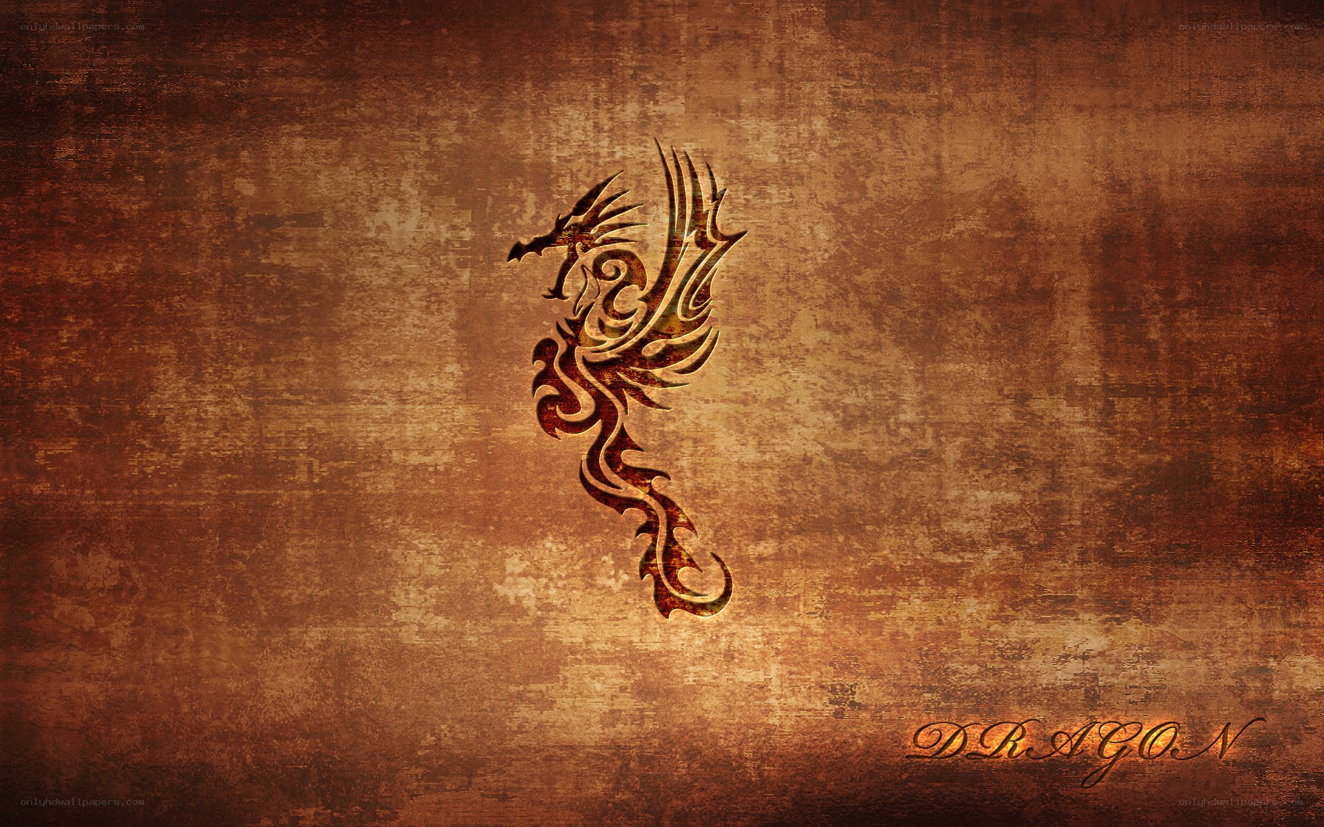 Tribal dragon design