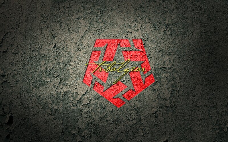 Tribal Gear logo on concrete