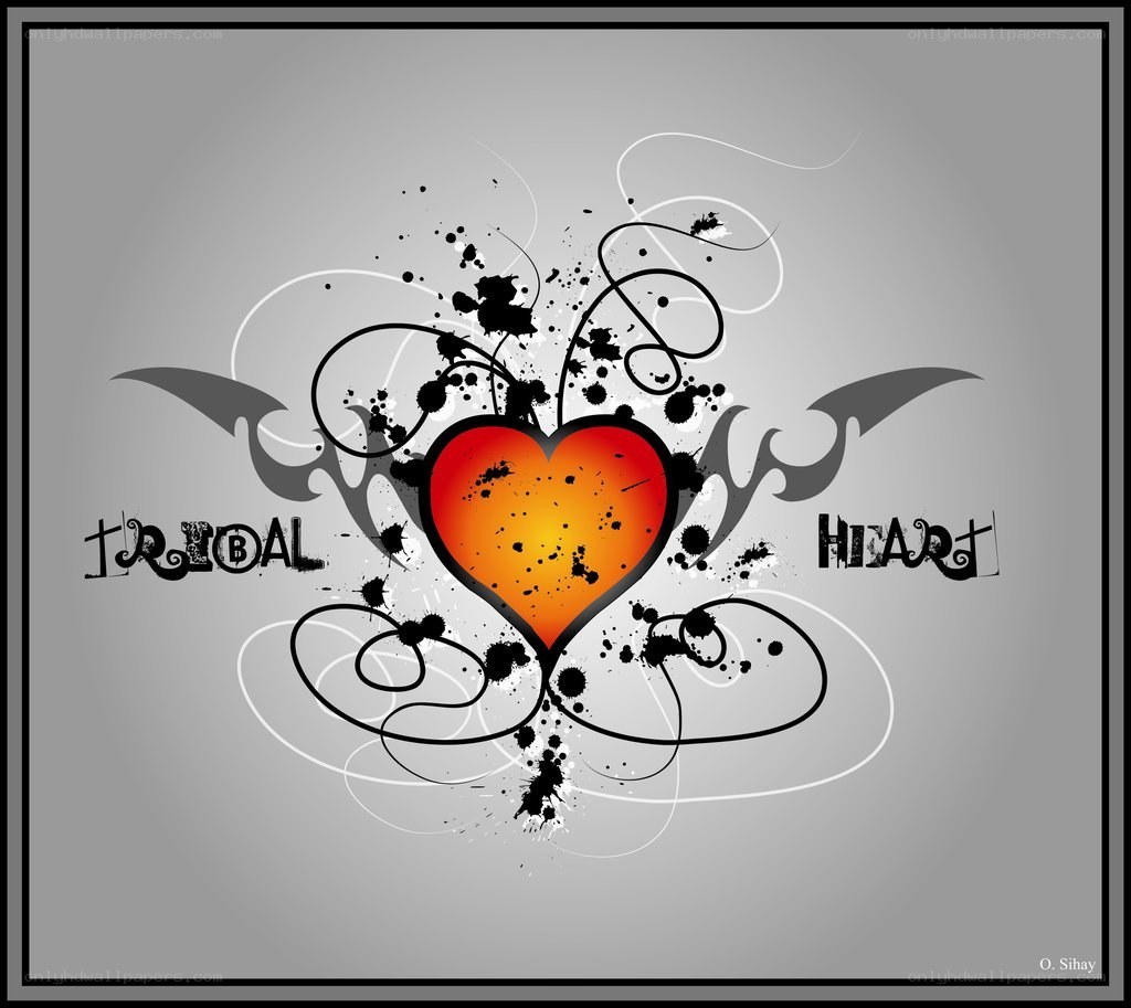 tribal heart design