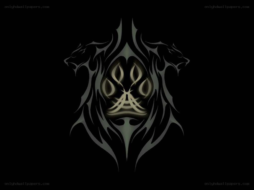 tribal lion emblem