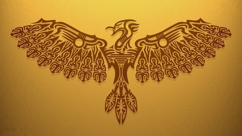 Tribal Phoenix Design — Gold, Majestic