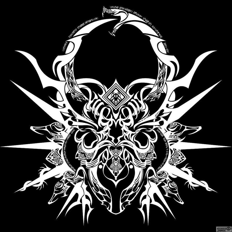 tribal skull design