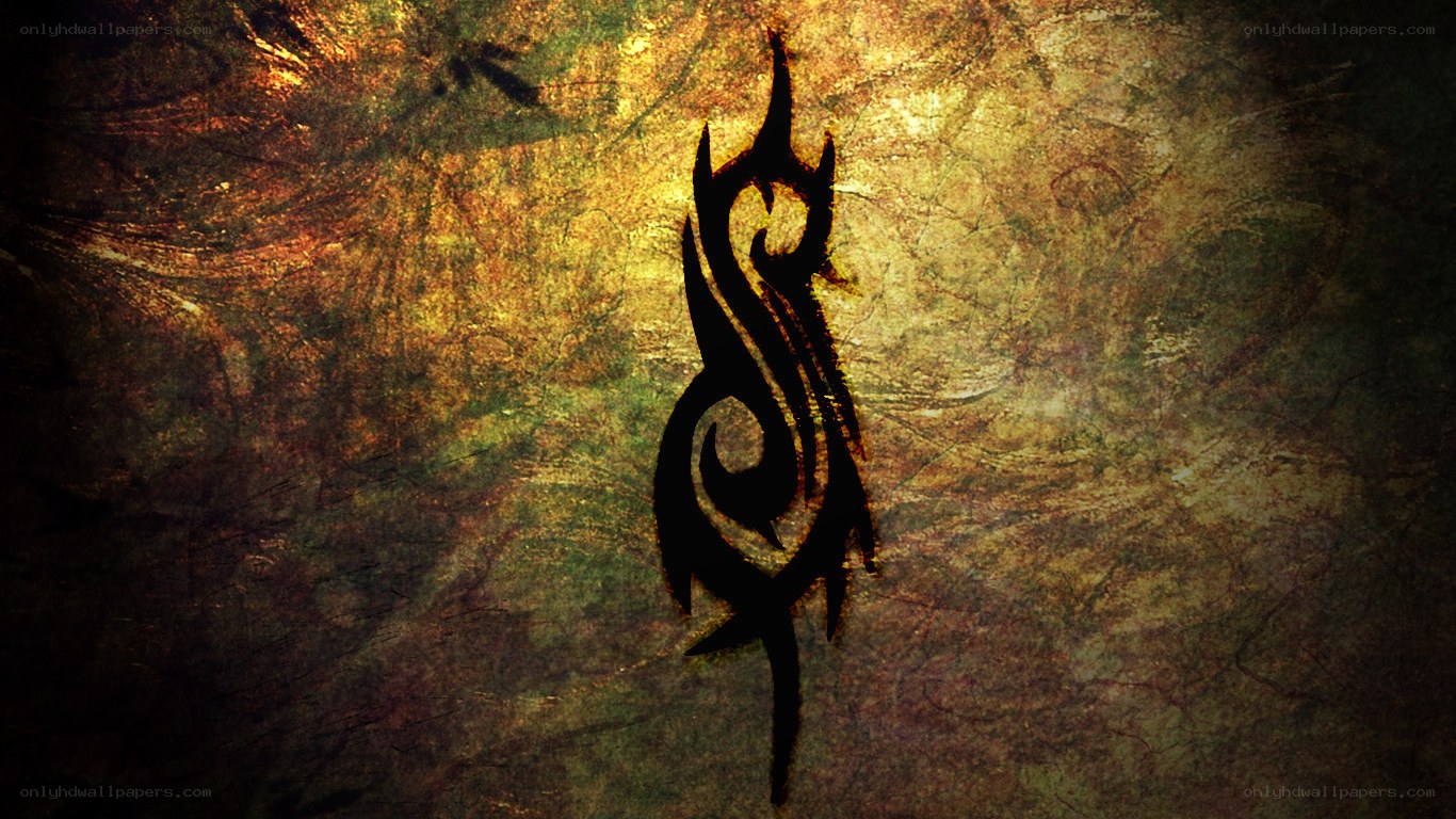 tribal symbol on textured background
