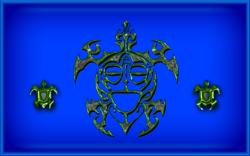 tribal turtle design