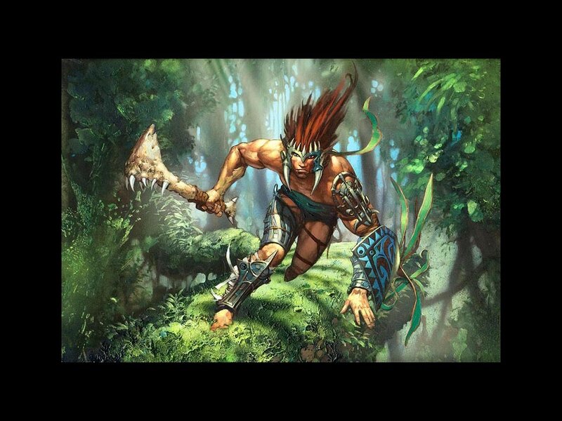Tribal Warrior in Forest