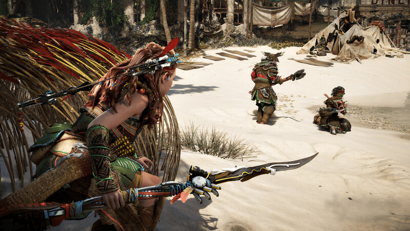 Tribal Warrior on Beach