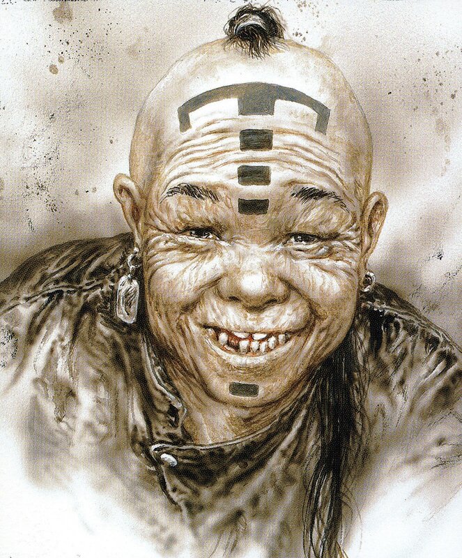 tribal warrior portrait