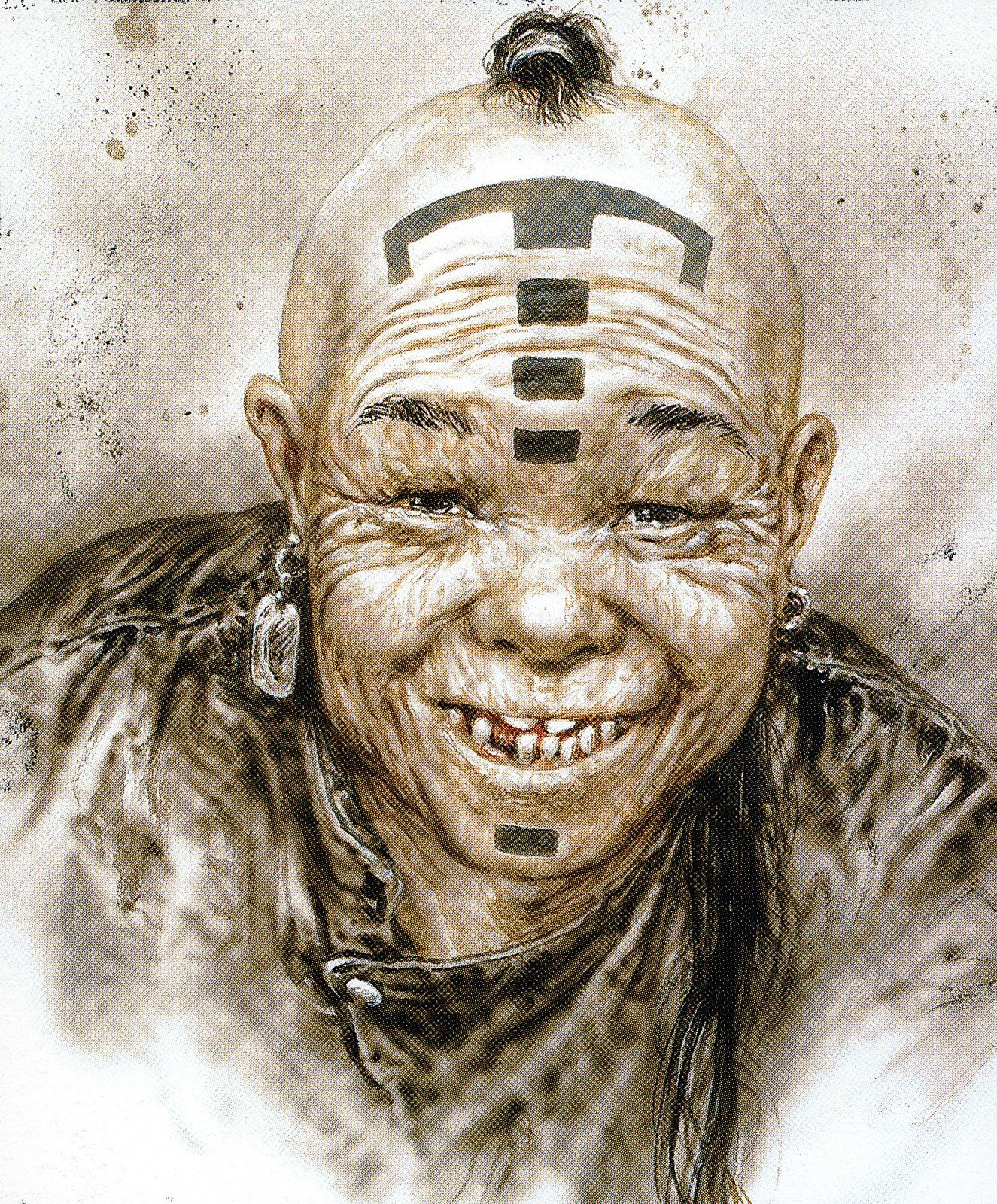 tribal warrior portrait