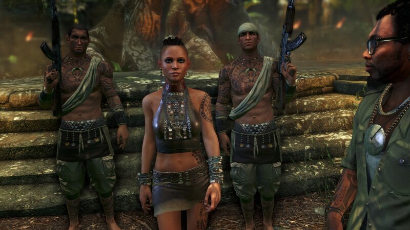 Tribal Warriors in Jungle — Green