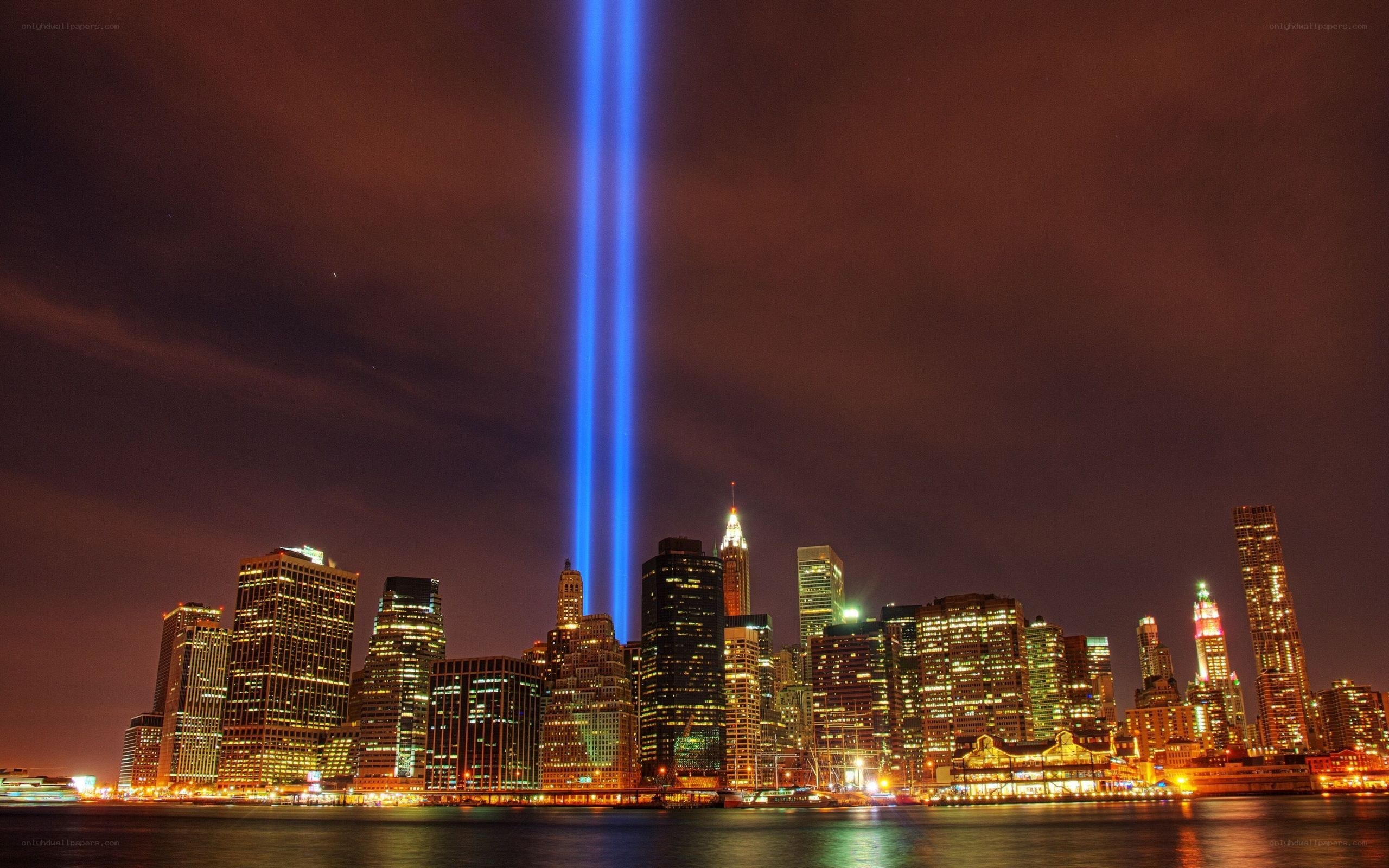 Tribute in Light over NYC