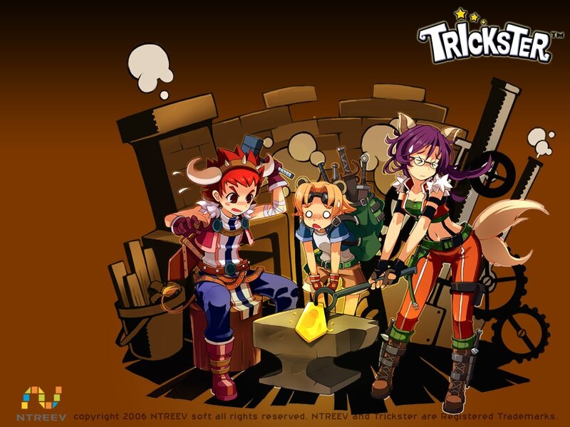 Trickster game characters at forge